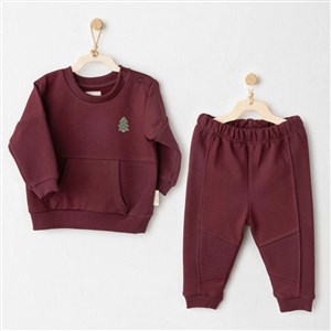 Andywawa 2'li Bebek Takım AC26187 Bordo