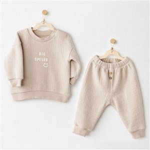 Andywawa 2'li Bebek Takım AC26206 Bej