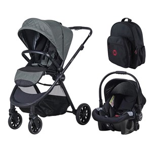 Prego Venüs Travel Sistem Bebek Arabası + Çanta Kırmızı-Yeşil