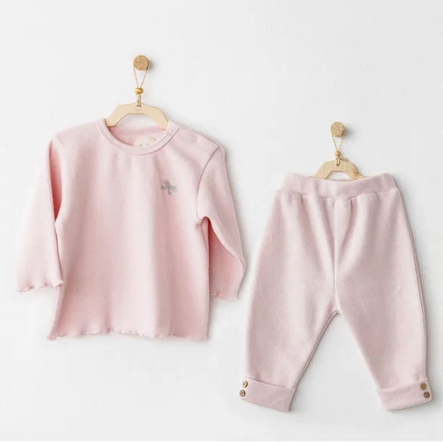 Andywawa 2'li Bebek Takım AC26218 Pembe