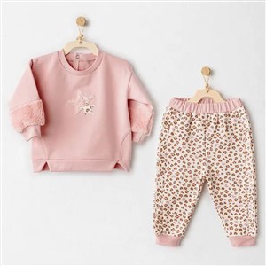 Andywawa 2'li Bebek Takım AC26233 Pembe