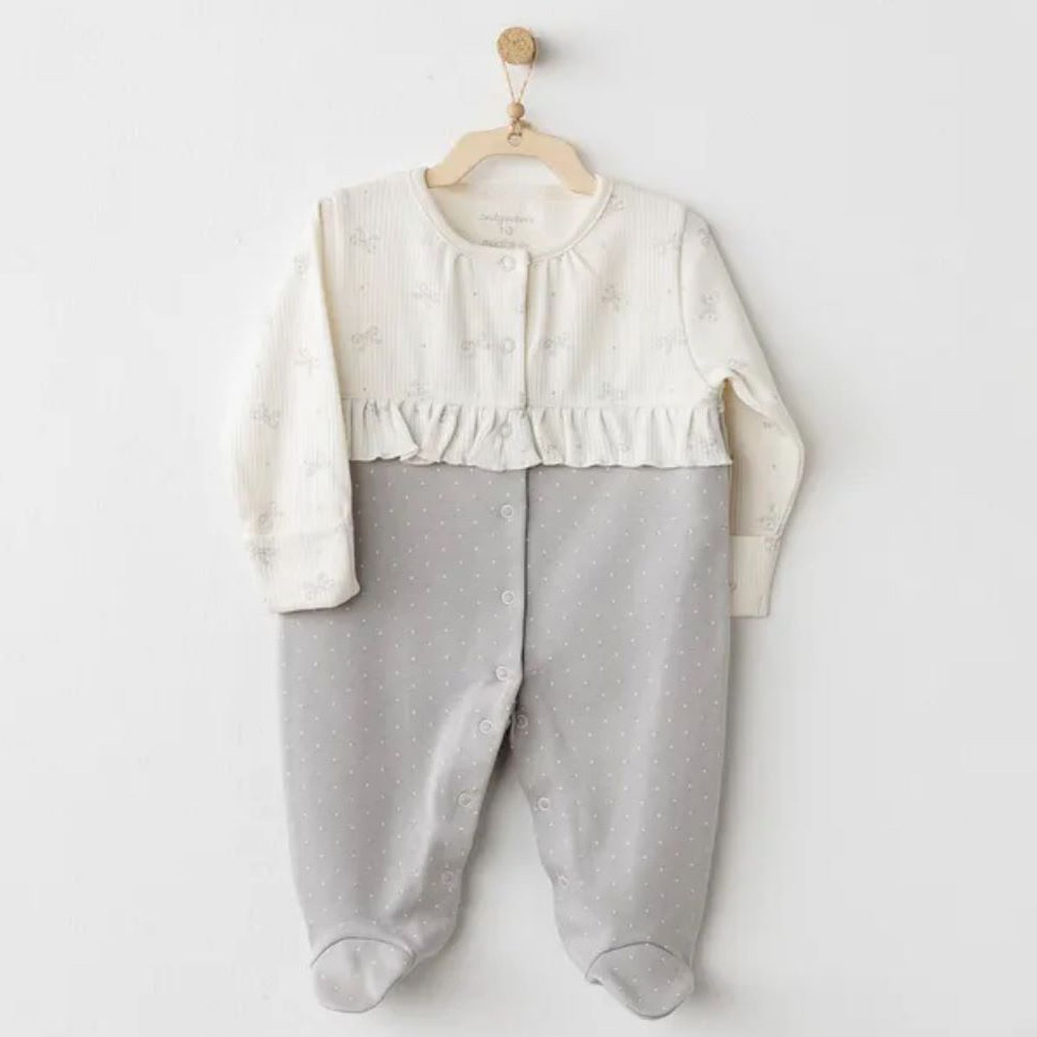 Andywawa Bebek Tulum AC26255 Ekru-Gri