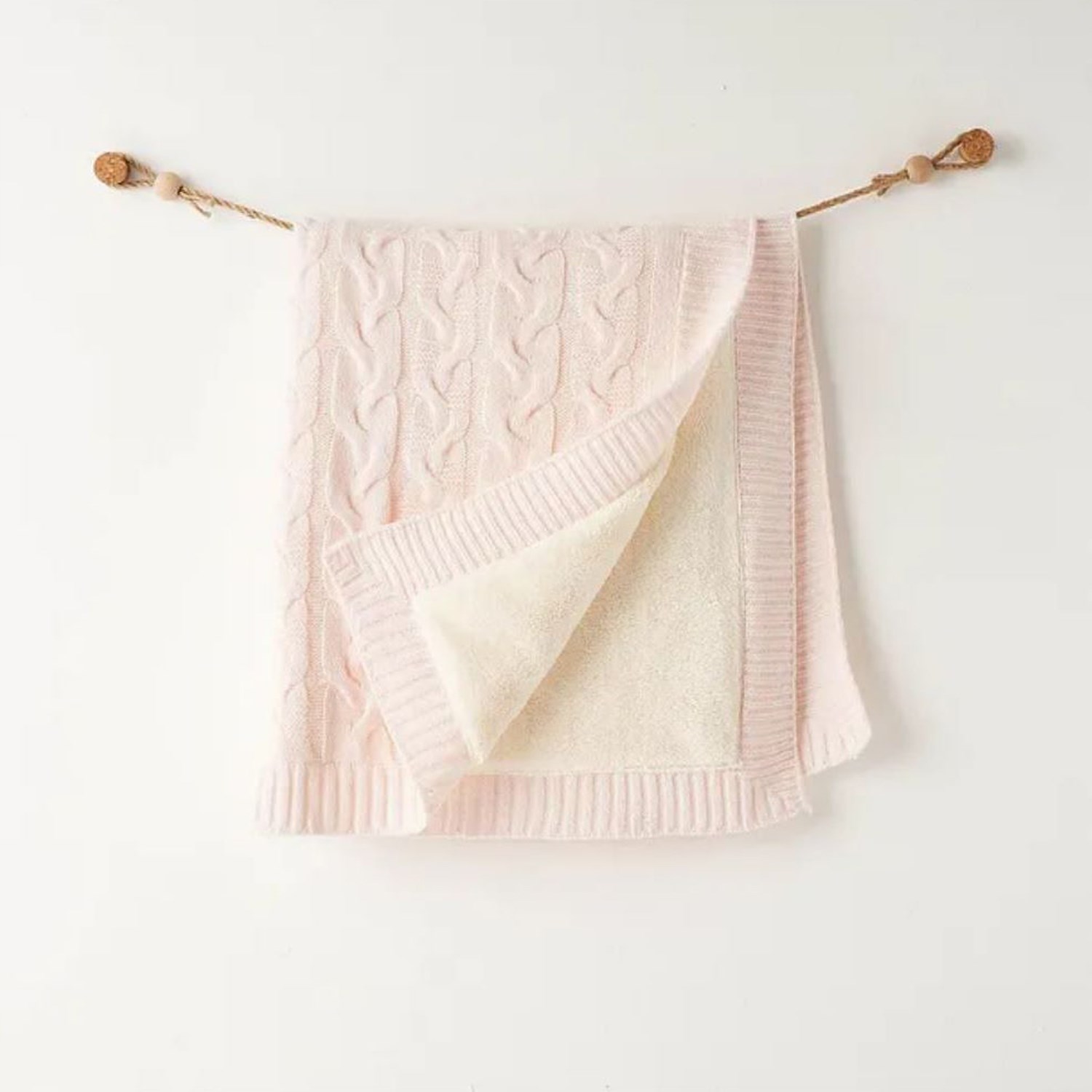 Andywawa Bebek Triko Battaniye 85x100 CM AC26340 Pembe-Melanj