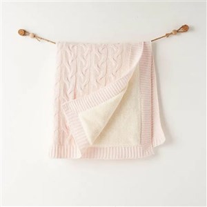 Andywawa Bebek Triko Battaniye 85x100 CM AC26340 Pembe-Melanj