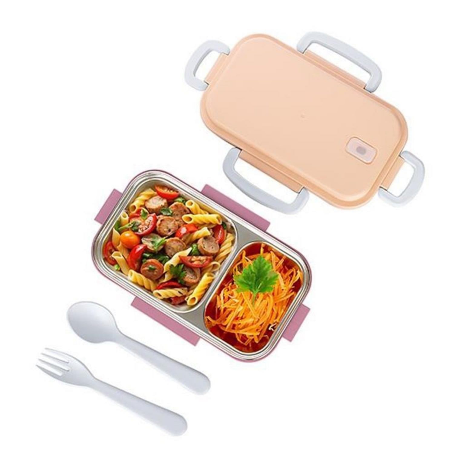 Titiz Plastik Aura 2 Bölmeli Beslenme Kabı 150-300 Ml Mavi