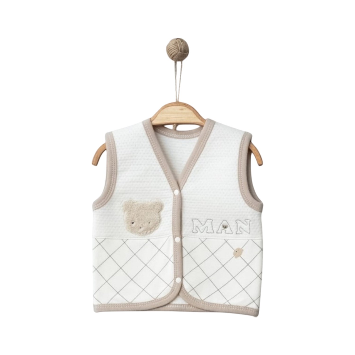 Gaye Bebe Bebek Yelek 4478 Ekru
