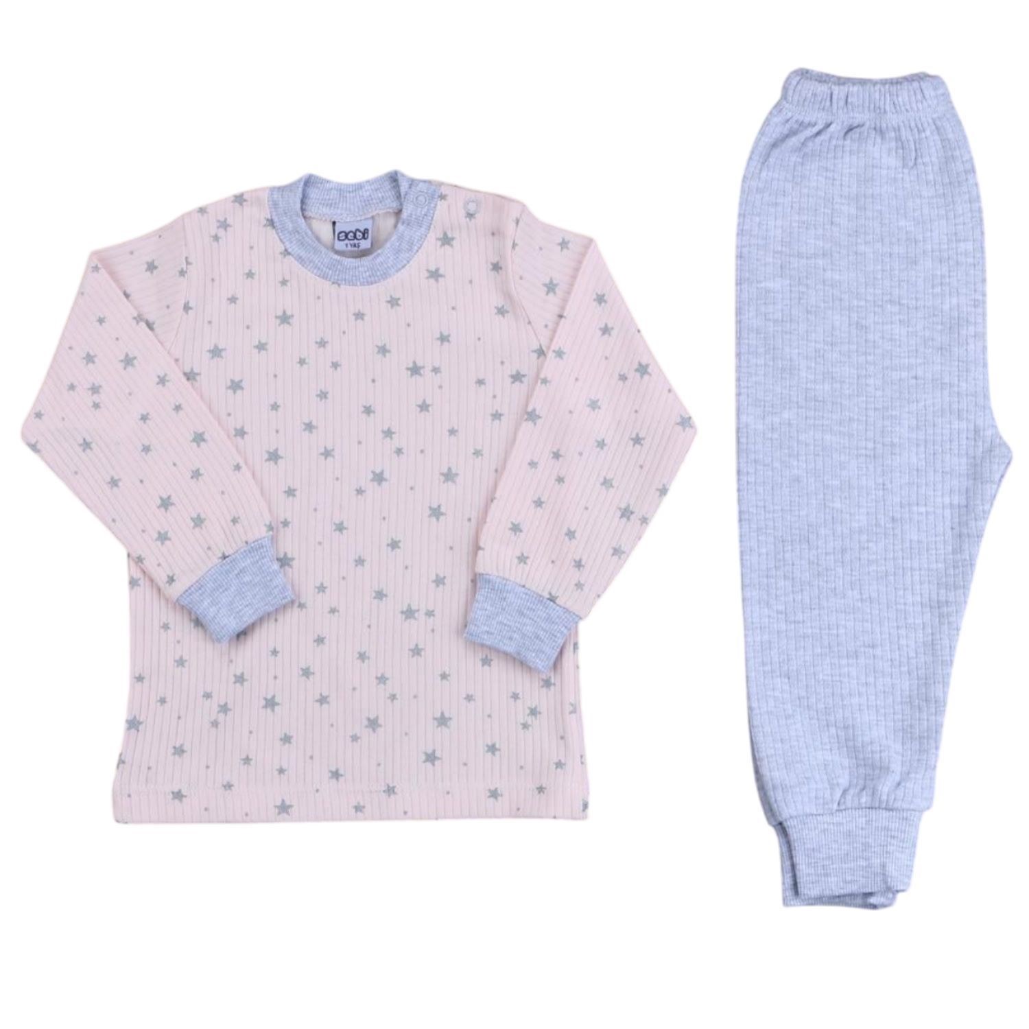 Sebi Bebe Yıldızlı Pijama Takım 9192 Pembe