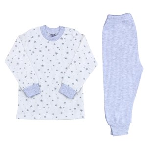 Sebi Bebe Yıldızlı Pijama Takım 9192 Beyaz