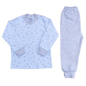 Sebi Bebe Yıldızlı Pijama Takım 9192 Mavi
