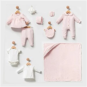 Cassiope 10'lu Bebek Hastane Çıkış Seti 427469 Pembe