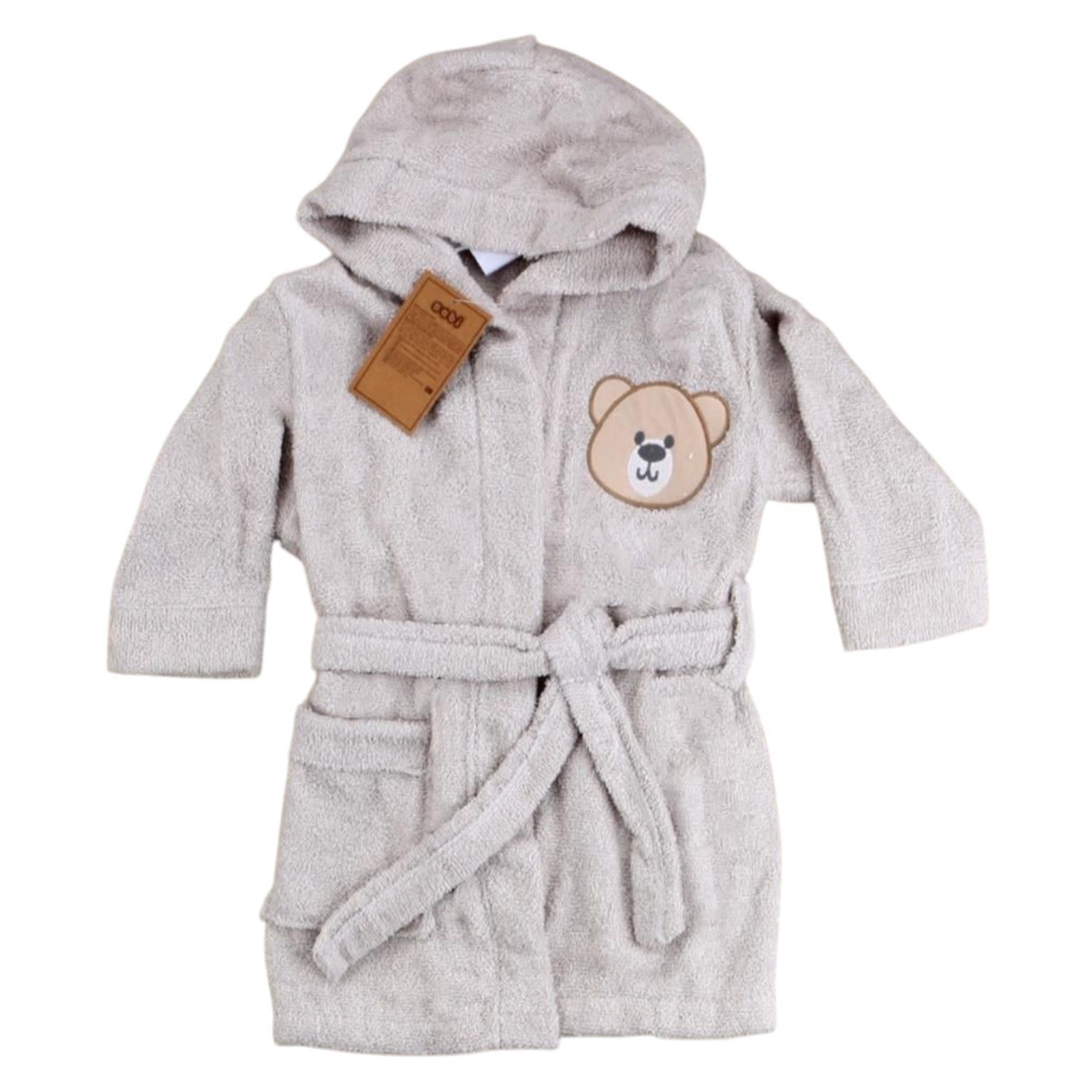 Sebi Bebe Desenli Bebek Bornozu 138 Gri