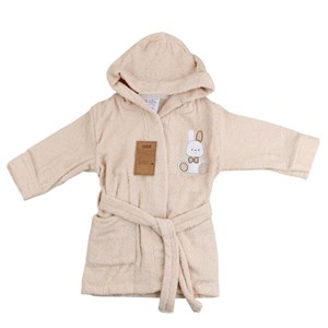 Sebi Bebe Desenli Bebek Bornozu 139 Bej
