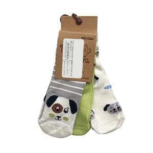Petit Minou 3'lü Dog Bebek Çorabı 2180 Gri