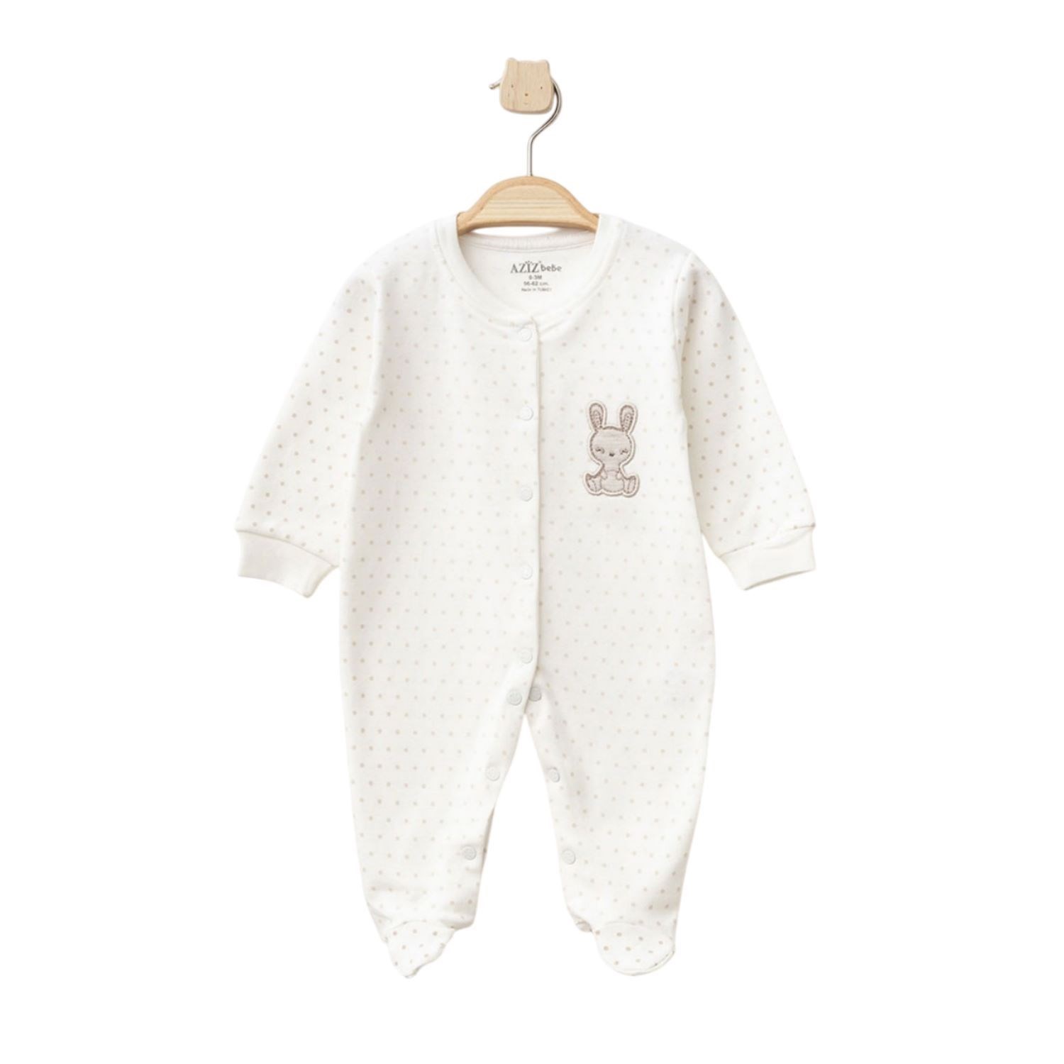 Aziz Bebe Bebek Tulum 6931 Ekru-Bej