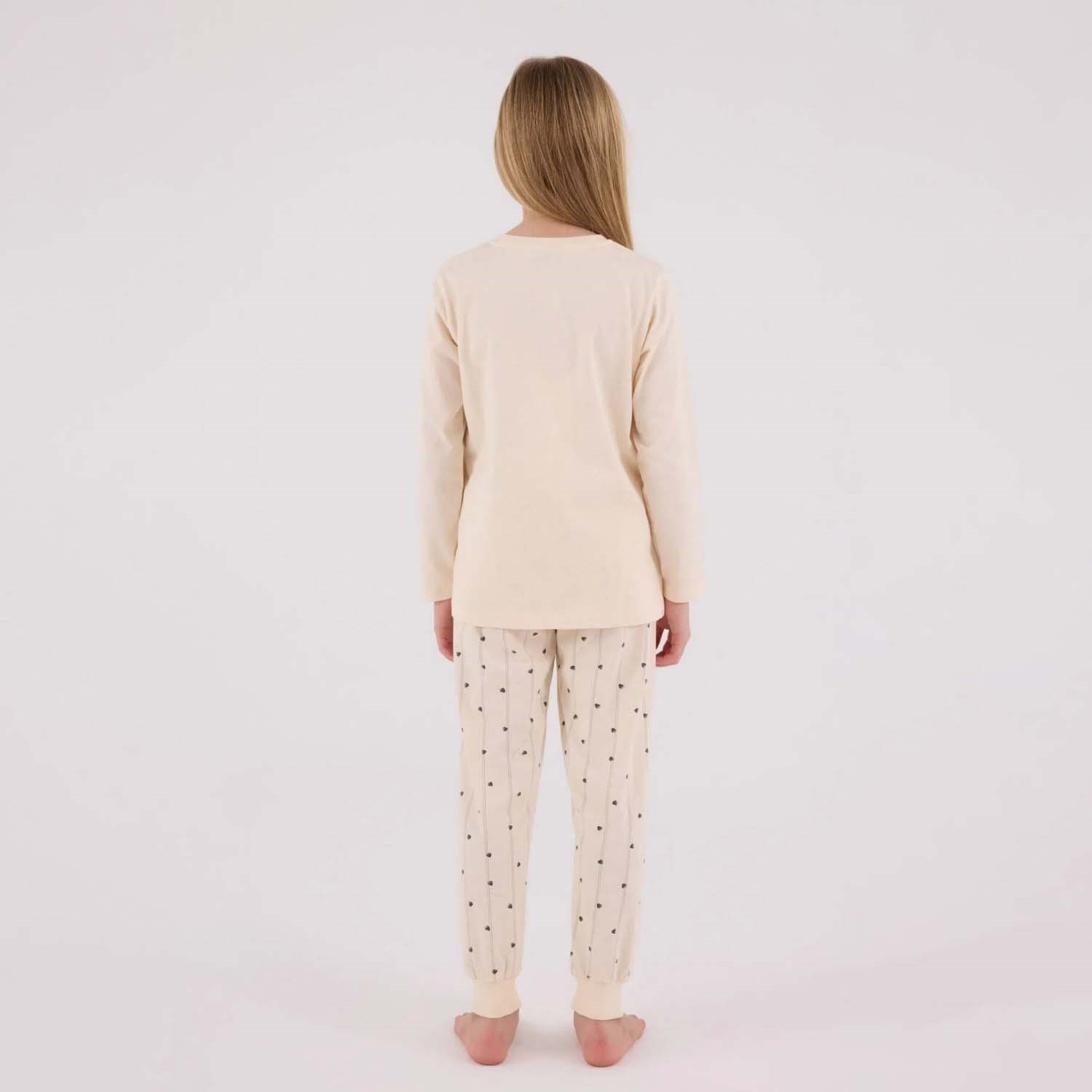Arnetta Kız Çocuk Pijama Takımı 3434 Krem