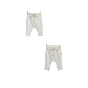 Caramell Patiksiz Bebek Pantolonu 1368 Ekru