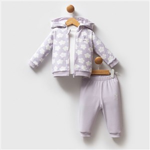 U.S. Polo Assn 3'lü Takım 2771 Lila