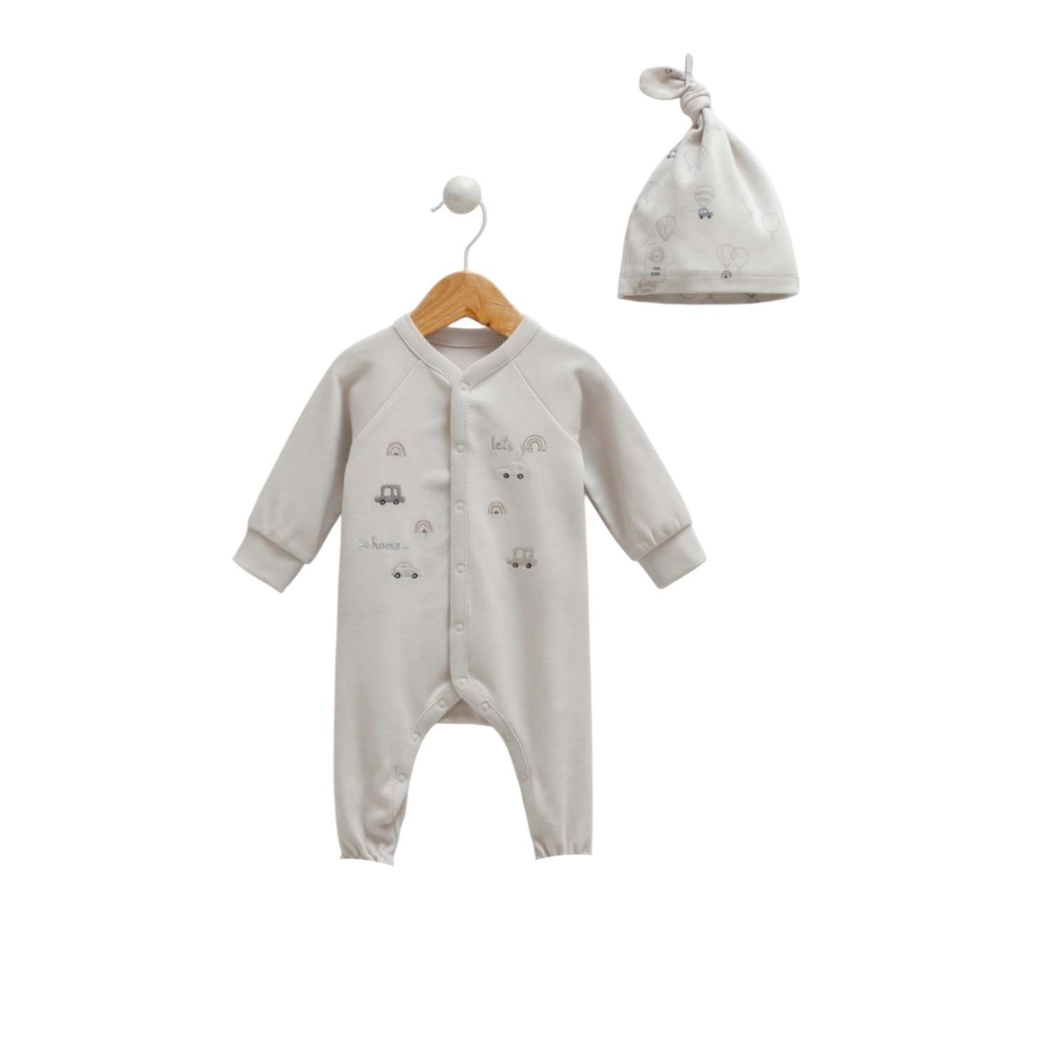 Caramell Patiksiz Bebek Tulum 1195 Gri
