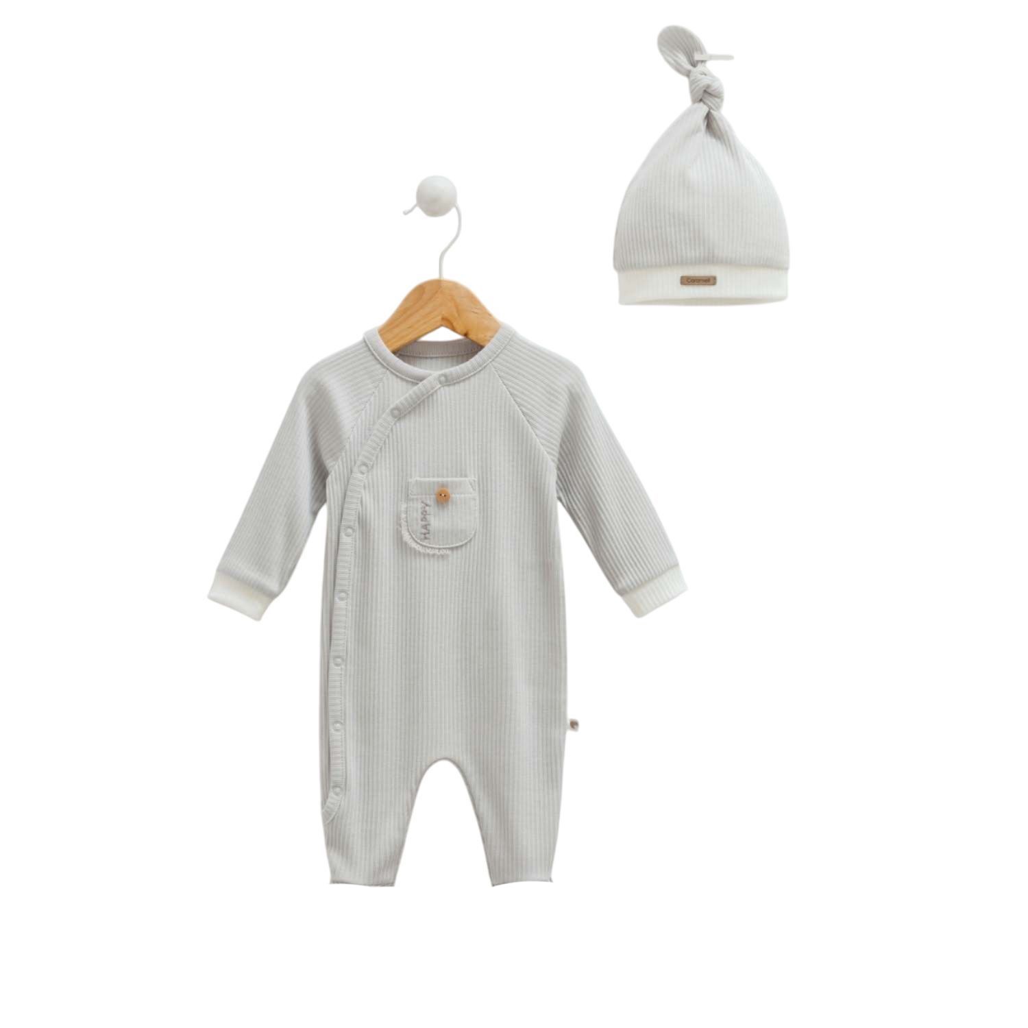 Caramell Patiksiz Bebek Tulum 1258 Gri