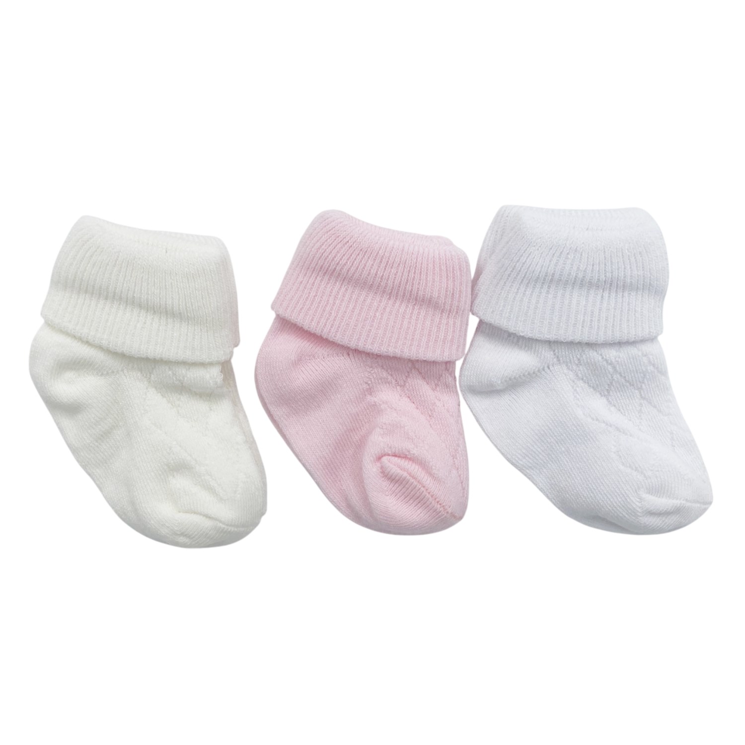 BBS Kıvrık 3'lü Bebe Çorap 120