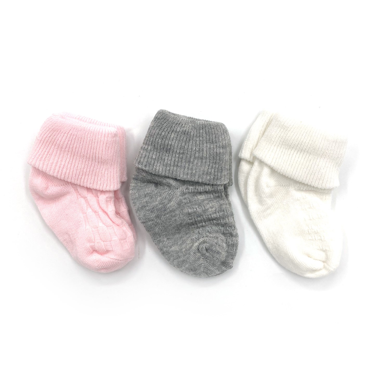 BBS Kıvrık 3'lü Bebe Çorap 120