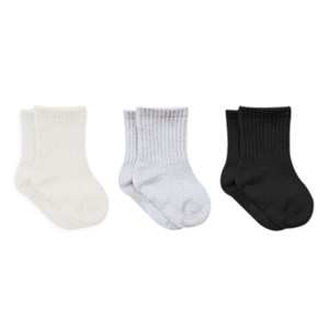 Bistyle 6'lı Basic Penye Çorap 10101 Ekru-Gri