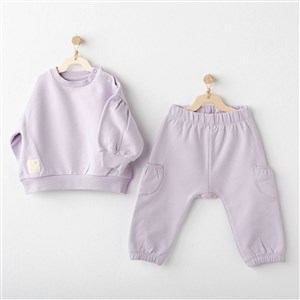 Andywawa 2'li Bebek Takım AC25353 Lila