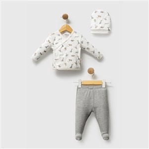 Tiffany Baby 3'lü Zıbın Set 32078 Ekru