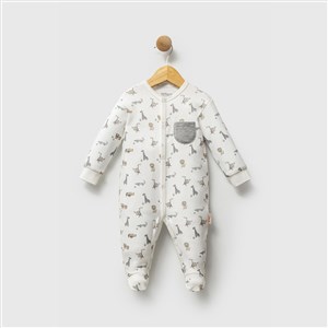 Tiffany Baby Fermuarlı Bebek Tulum 32040 Ekru