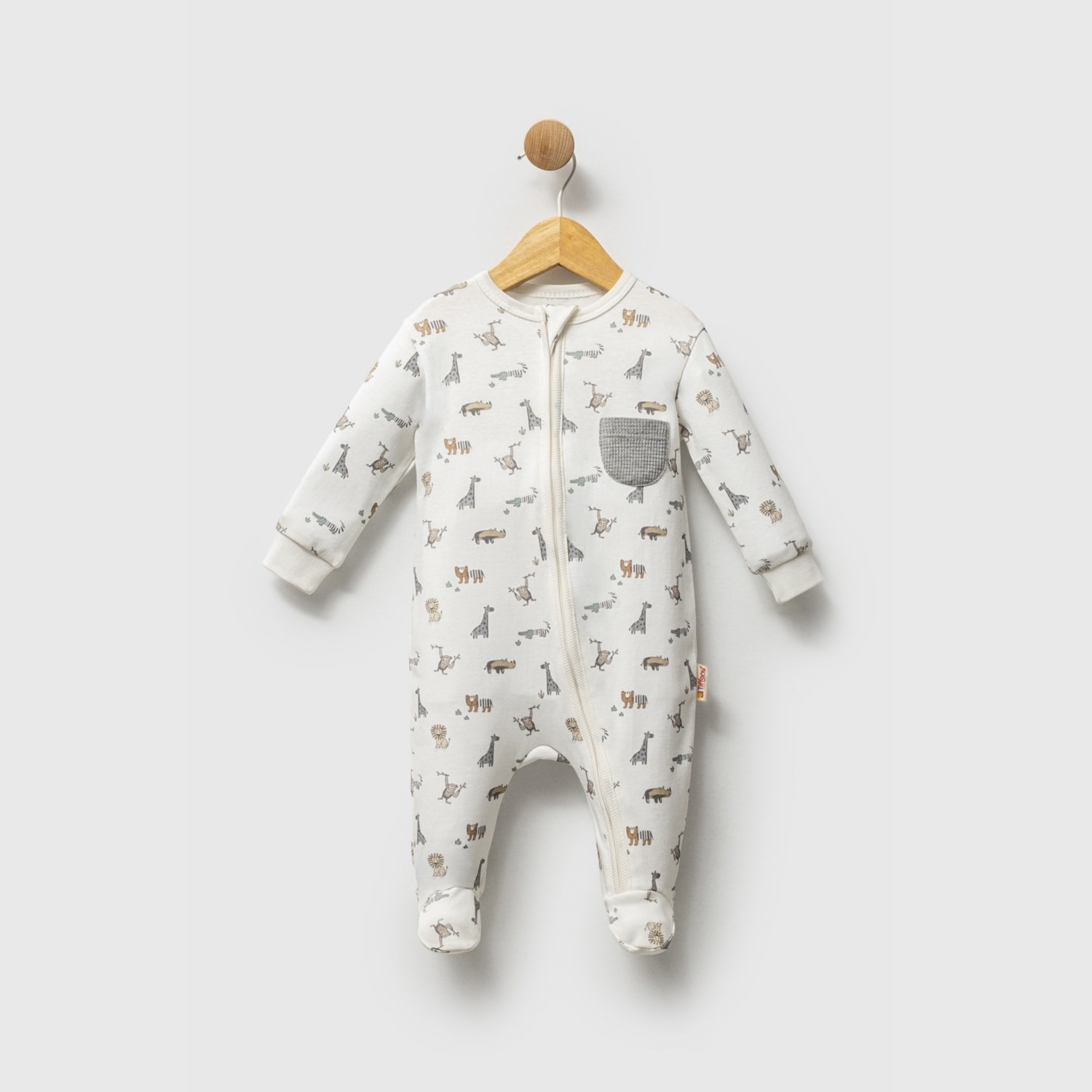 Tiffany Baby Patikli Bebek Tulum 32033 Ekru