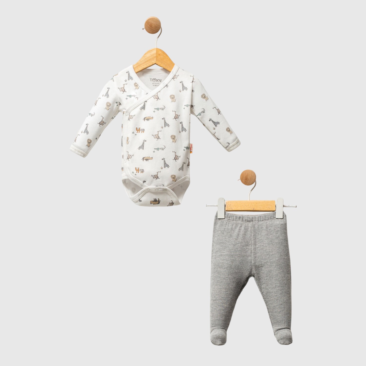 Tiffany Baby Kruvaze 2'li Takım 32020 Ekru