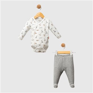 Tiffany Baby Kruvaze 2'li Takım 32020 Ekru