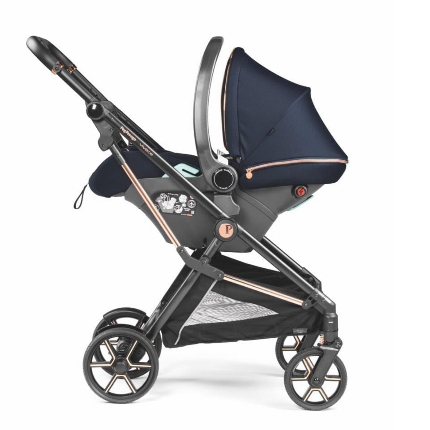 Peg Perego New Vivace Travel Sistem Bebek Arabası Blue Shine