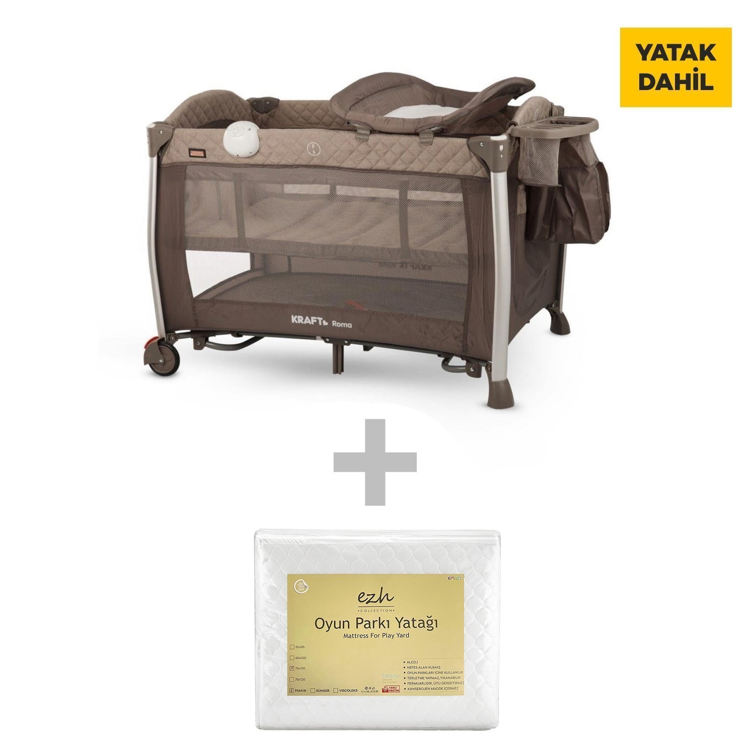 Kraft Roma Anne Yanı Oyun Parkı + Ezh Yatak
