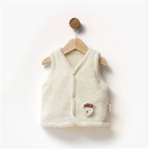 Bebbemini Bebek Yelek 2405 Krem