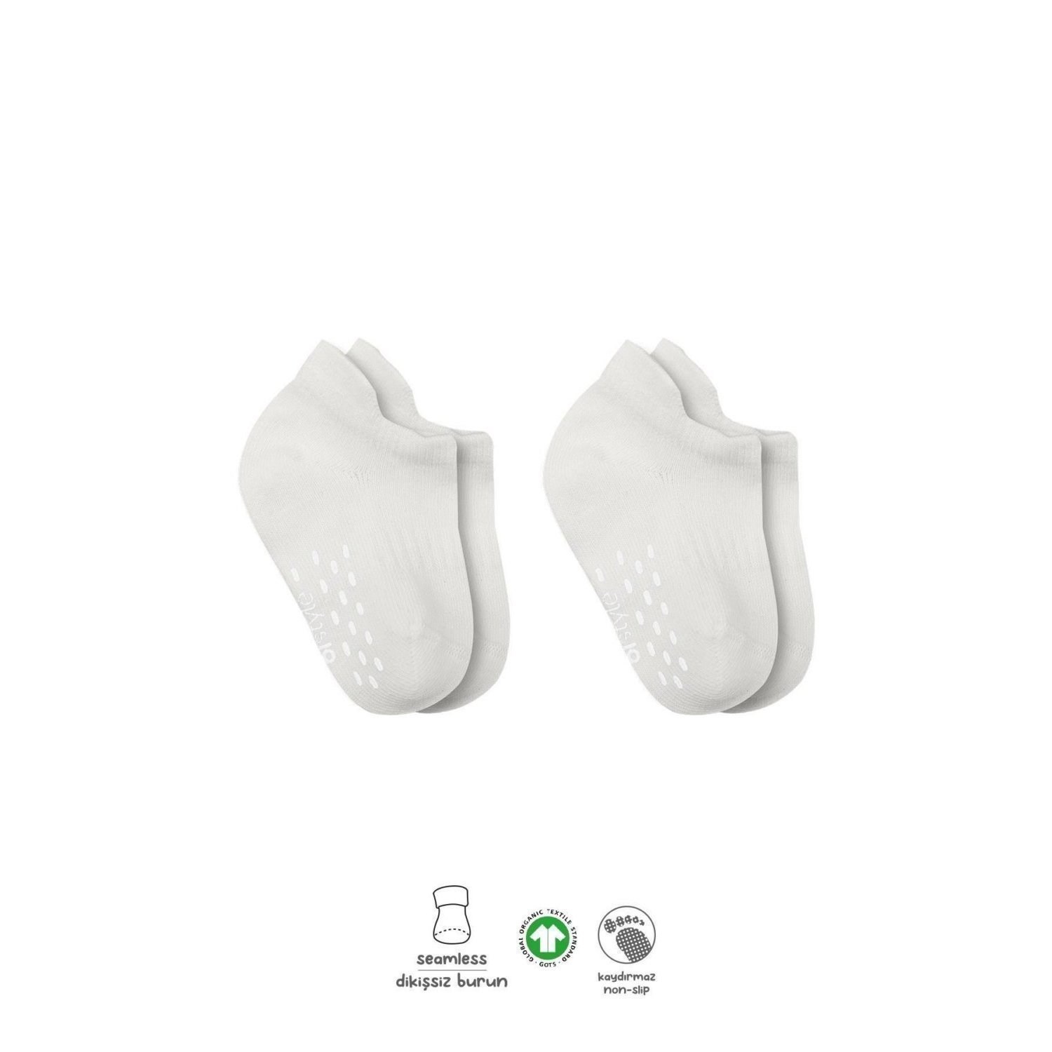 Bistyle 2'li Basic Kaymaz Çorap 20103