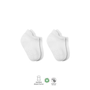 Bistyle 2'li Basic Kaymaz Çorap 20103 Beyaz