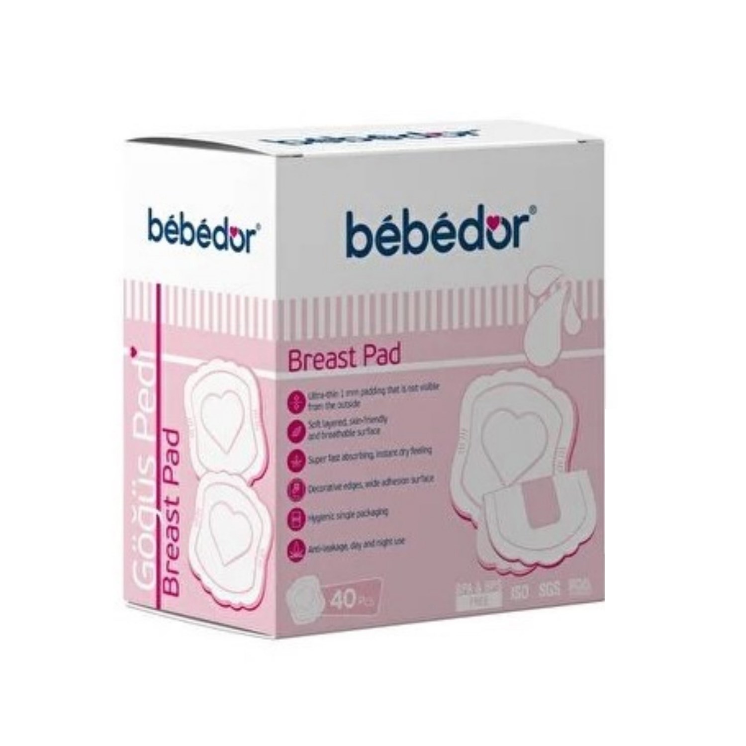 Bebedor Göğüs Pedi 40 Adet