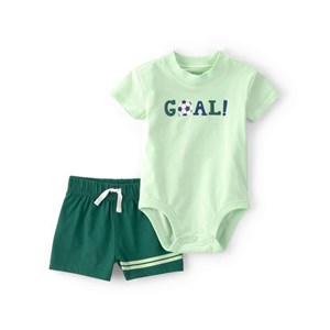 Carter's Erkek Bebek Body Şort Set 1U564710 Yeşil