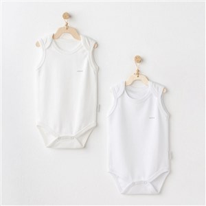 Andywawa 2'li Basic Bebek Body AC25212 Ekru