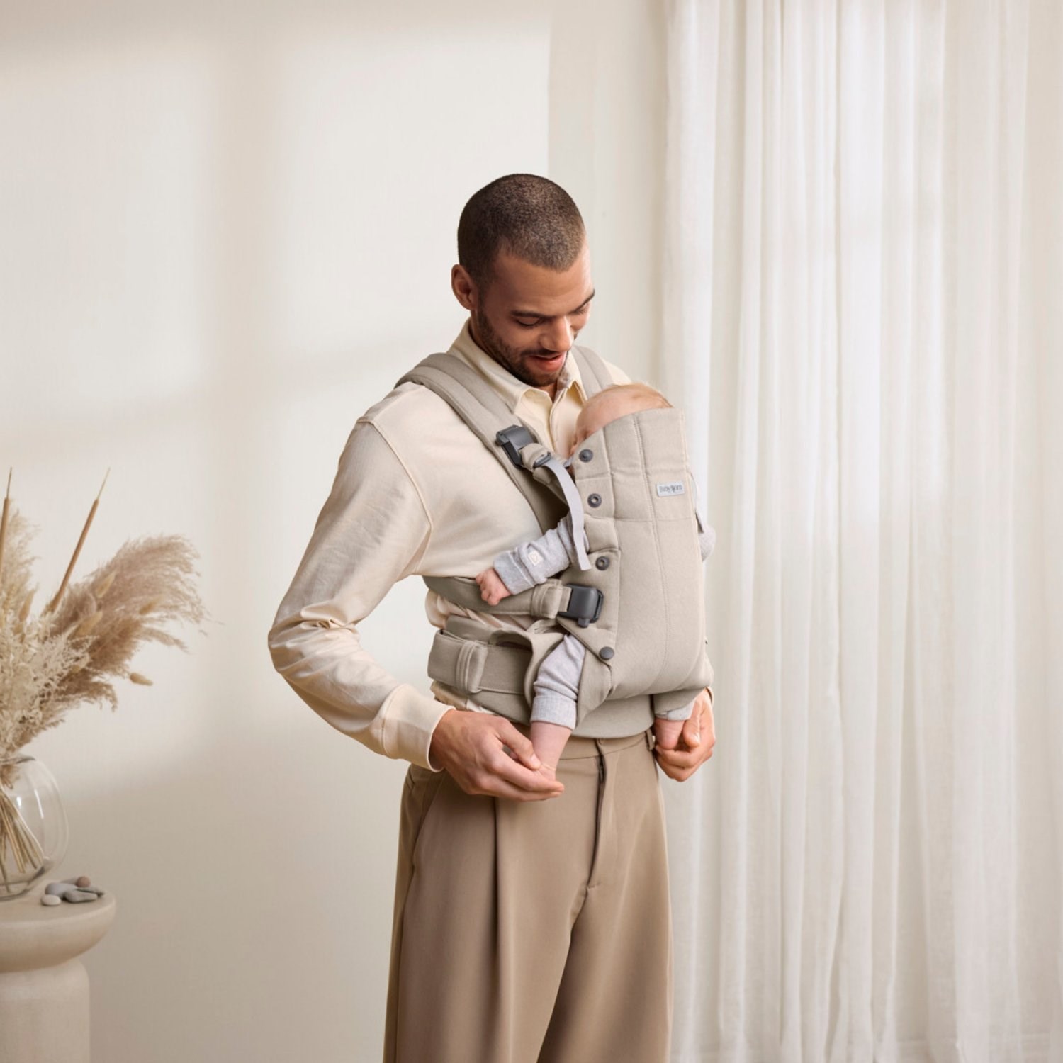 BabyBjörn Kanguru Harmony Woven Melange Light Beige