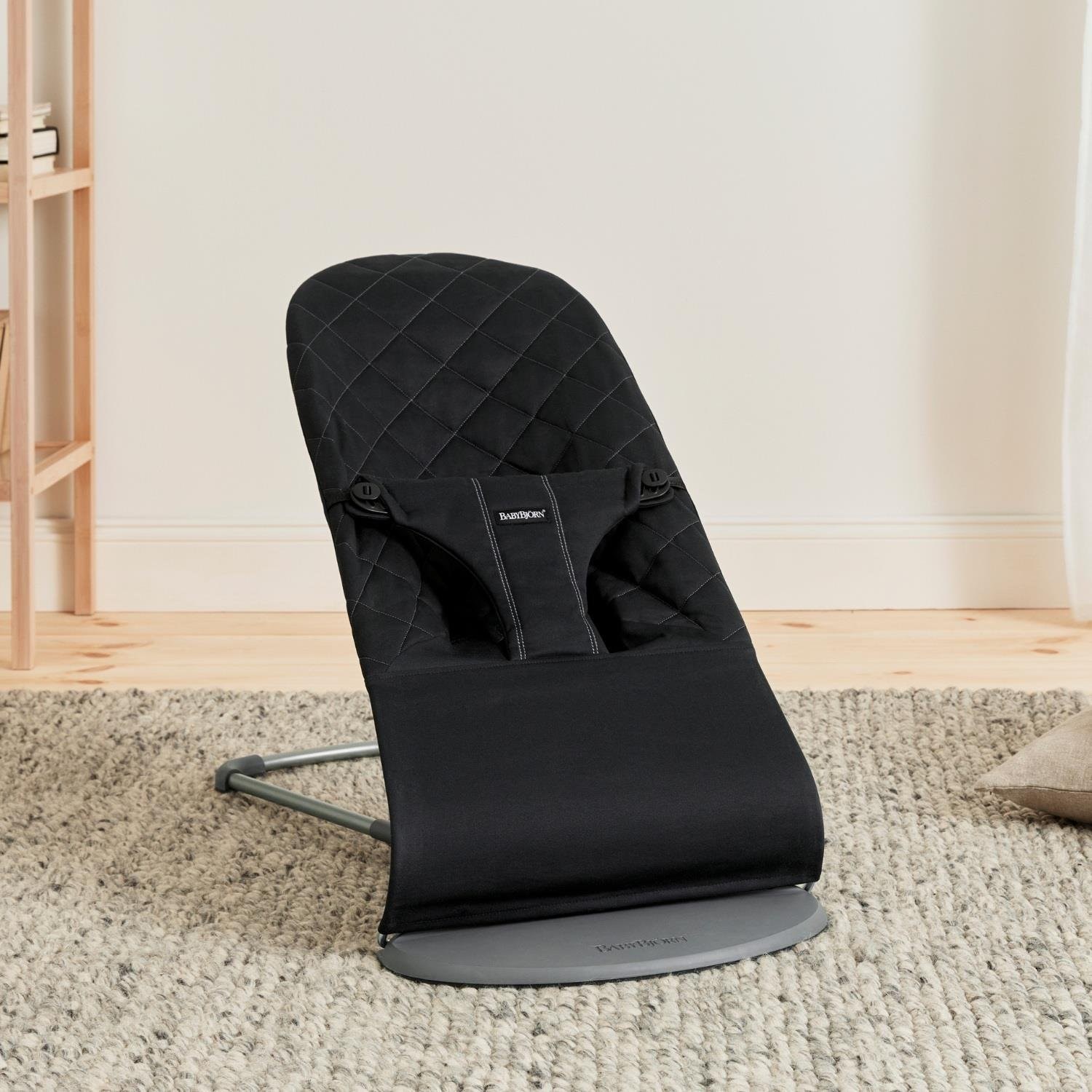 BabyBjörn Black   White Oyuncaklı Bliss Ana Kucağı Woven Black
