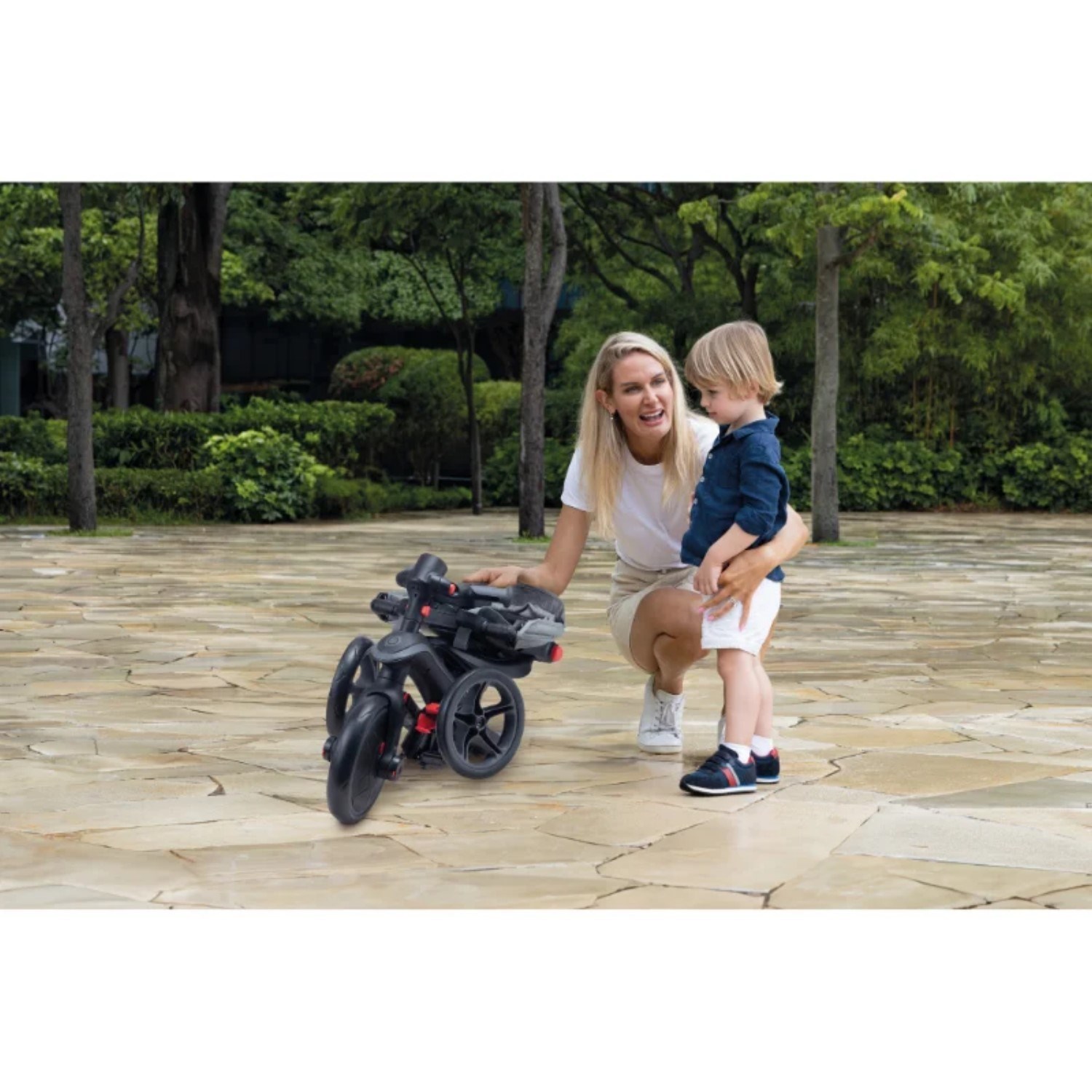 Globber Explorer 4 in 1 Katlanabilir Bisiklet 732 Siyah-Gri
