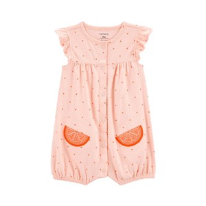 Carter's Kız Bebek Kısa Tulum 1S487510 Turuncu