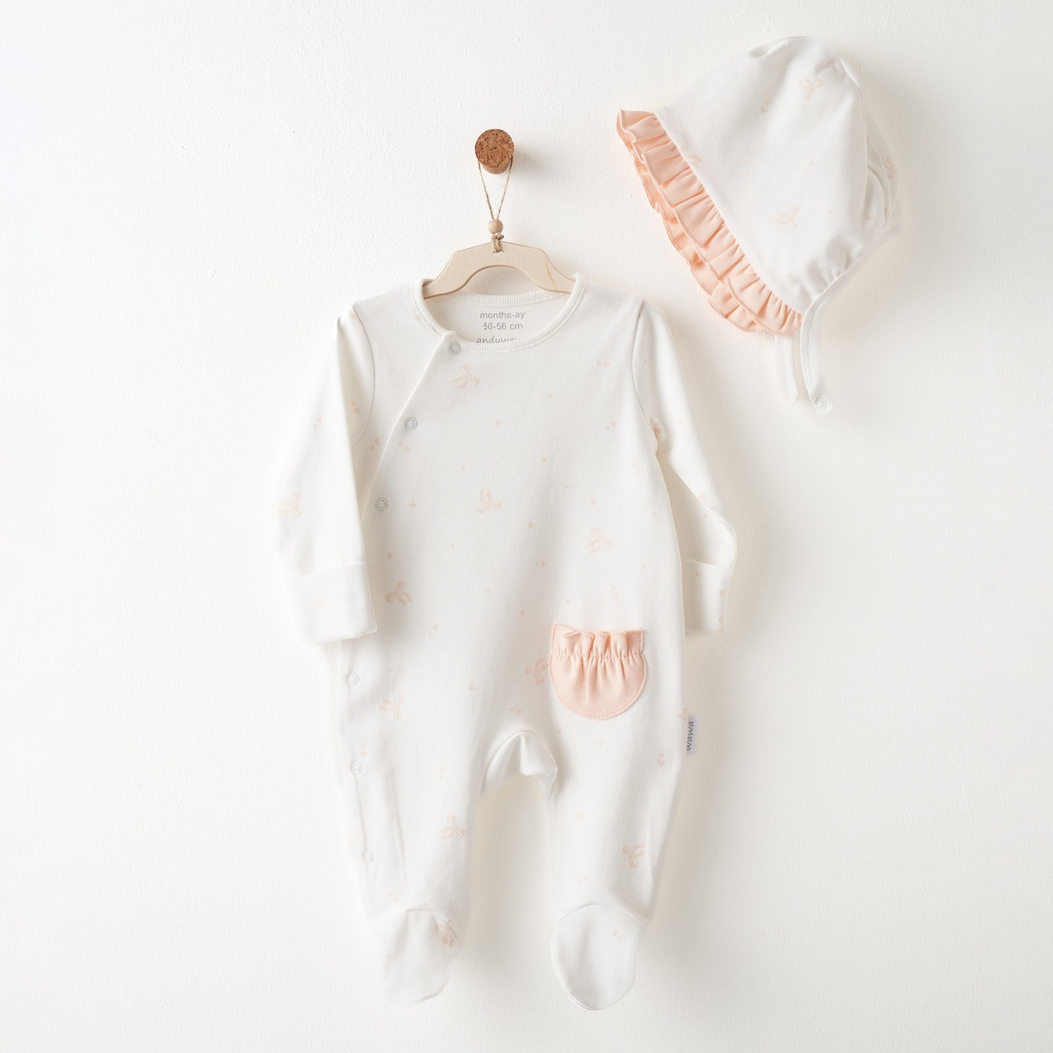 Andywawa Bebek Tulum Takım AC26533 Ekru