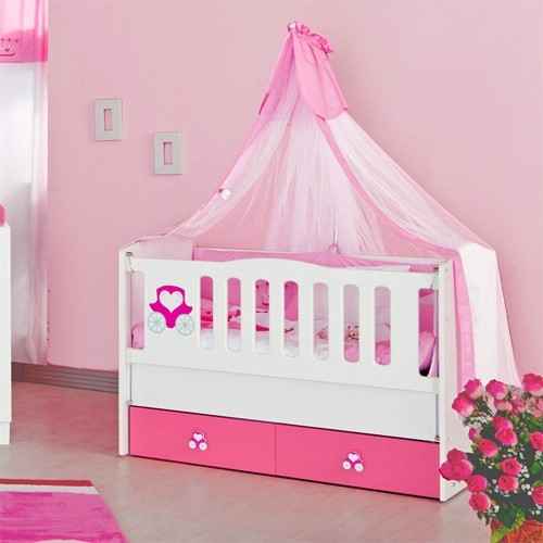 Kidboo Prenses Bebek Odası Beşik 60x120 