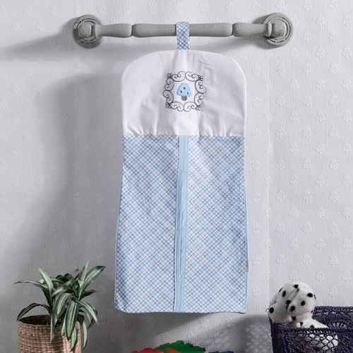 Kidboo Rabitto Blue Bebek Kirli Çamaşır Torbası 