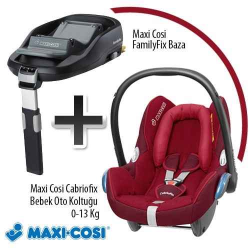 Maxi Cosi Cabriofix+ Family Fix Baza Raspberry Red