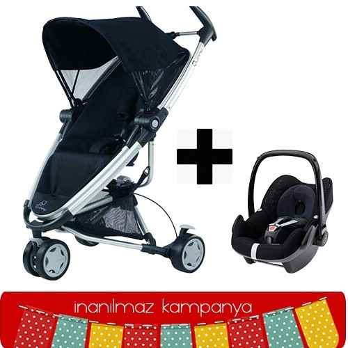 Quinny Zapp Xtra 2 Bebek Arabası Kampanyası Total Black