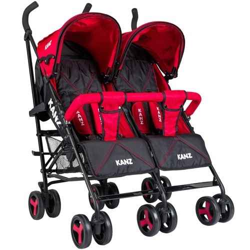 Kanz KZ5005 Ulm Baston İkiz Bebek Arabası Kırmızı İlke Bebe